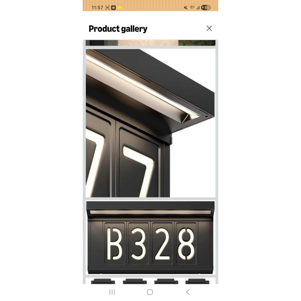 Artika Bowen Solar LED Address Wall Light Dusk-to-Dawn Black 100 Lumens Fast - Picture 11 of 12
